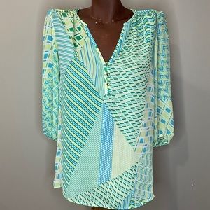 Banana Republic patterned blouse in XS